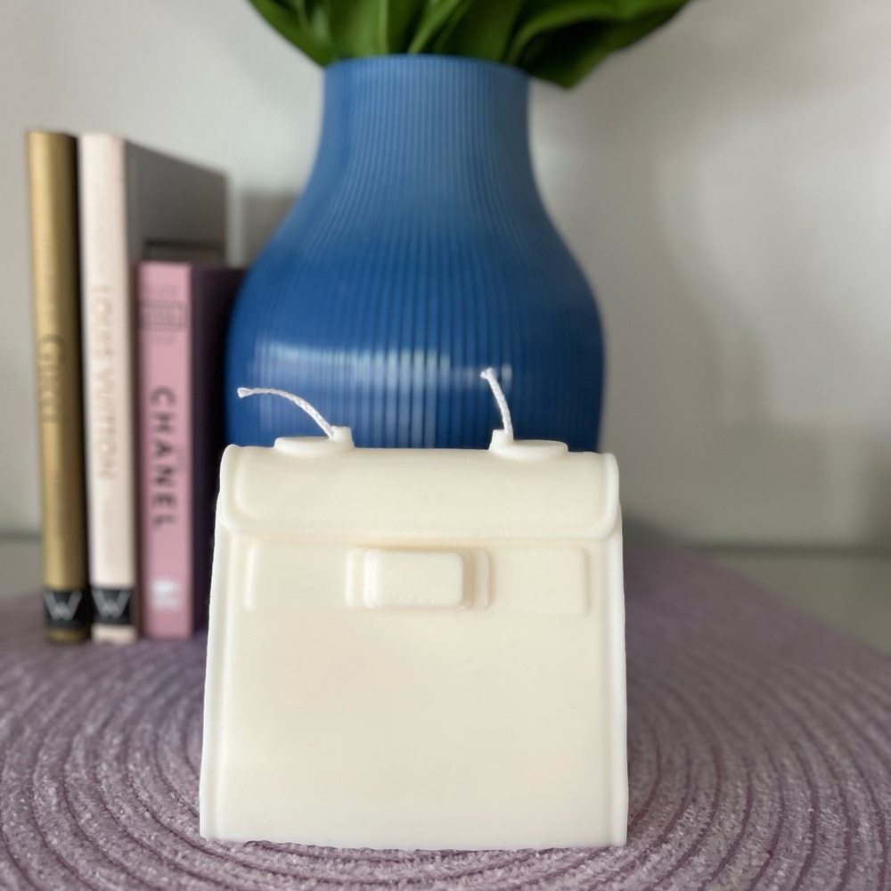 Birkin White Handbag Scented Candle